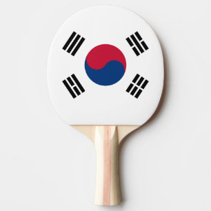 South Korea flag Ping-Pong Paddle