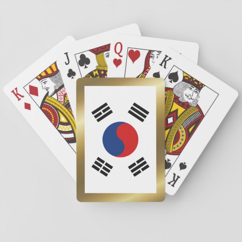 South Korea Flag Playing Cards