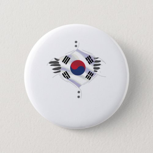 South korea flag proud button