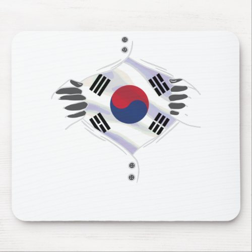 South korea flag proud mouse pad