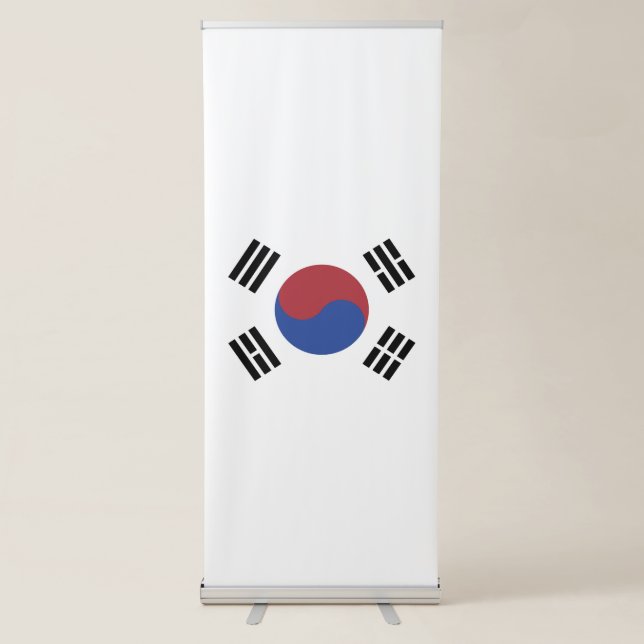 South Korea flag Retractable Banner (Front)