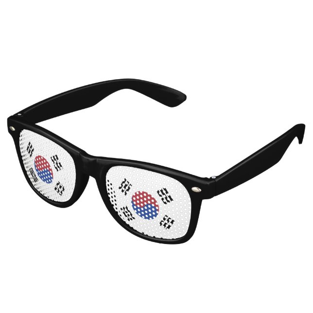 South Korea flag Retro Sunglasses (Angled)