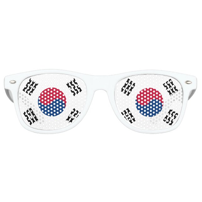 South Korea flag Retro Sunglasses (Front)