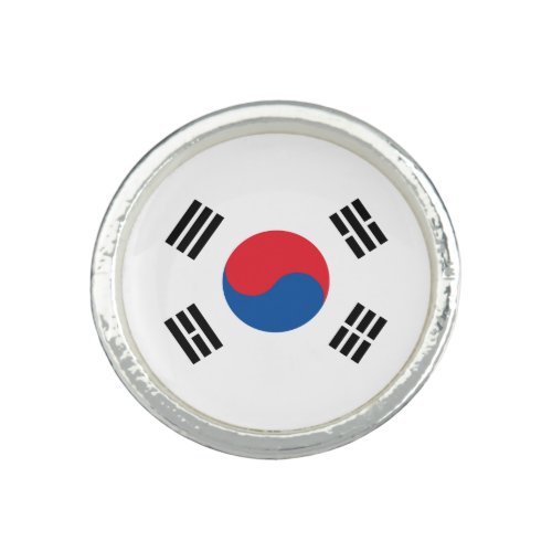South Korea Flag Ring