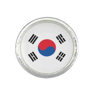 South Korea Flag Ring