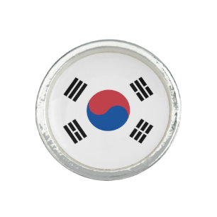 South Korea Flag Ring