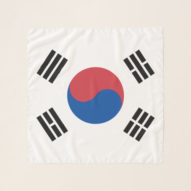 South Korea Flag Scarf (Front)