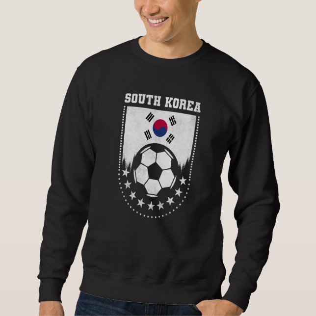 South Korea Flag Soccer Fan   Sweatshirt (Front)