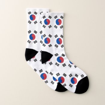 South Korea Flag South Korean Patriotic Socks by YLGraphics at Zazzle
