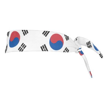 South Korea Flag South Korean Patriotic Tie Headband by YLGraphics at Zazzle