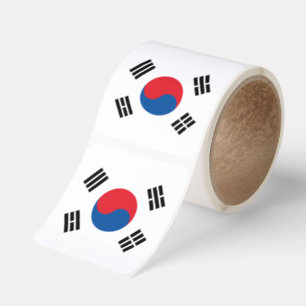South Korea Flag Square Sticker