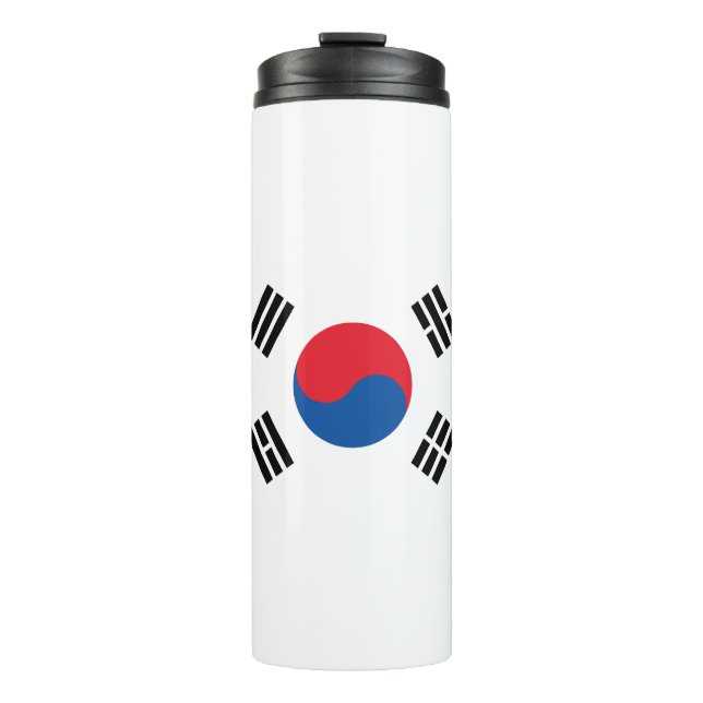 South Korea Flag Stainless Thermal Tumbler (Front)