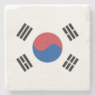 South Korea Flag Stone Coaster