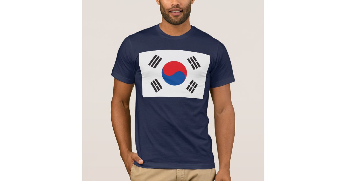 South Korea Flag T-shirt | Zazzle