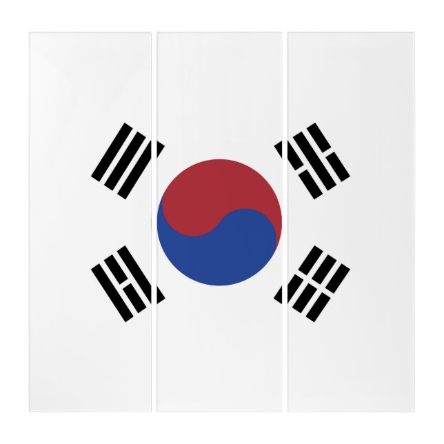 South Korea flag Triptych (Front)