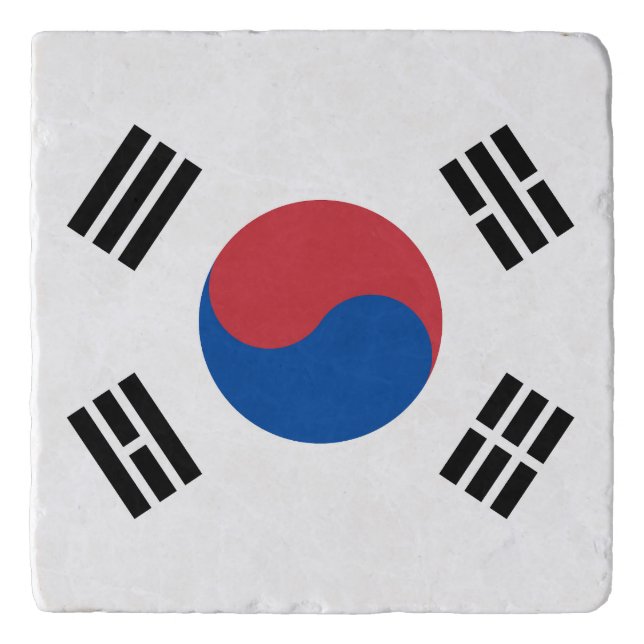 South Korea Flag Trivet (Front)