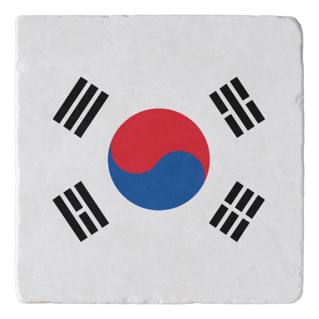 South Korea Flag Trivet (Front)