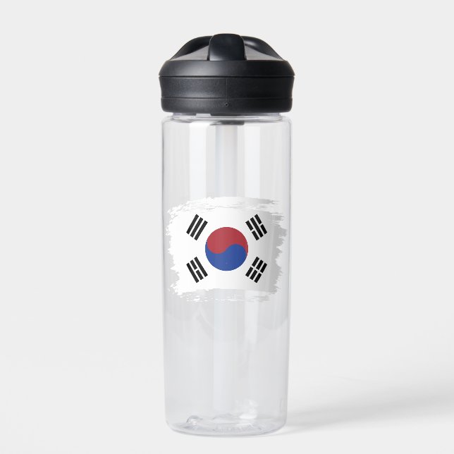 South Korea flag Water Bottle (Front)