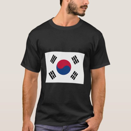 South Korea Flag With Korean National Colors T_Shirt