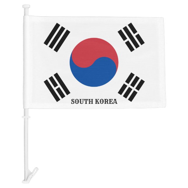 South Korea Flag Wonderful Patriotic Car Flag (Front)