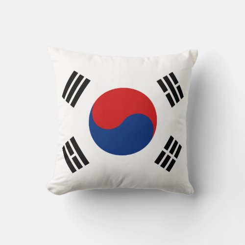 South Korea Flag x Flag Pillow