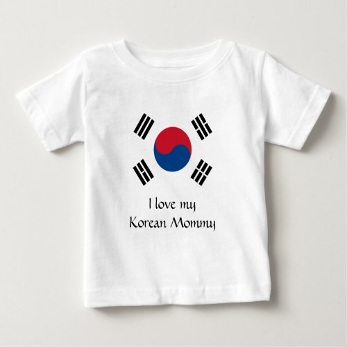 South Korea flag _ Yin Yang Baby T_Shirt