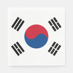South Korea flag - Yin Yang Paper Napkins
