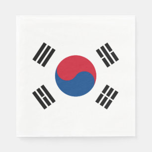 South Korea flag - Yin Yang Paper Napkins