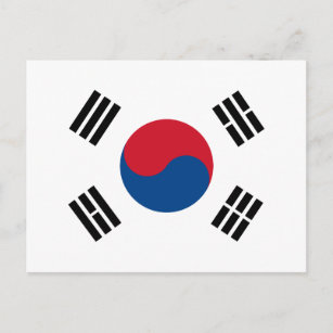 South Korea flag - Yin Yang Postcard