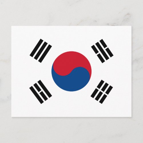 South Korea flag _ Yin Yang Postcard