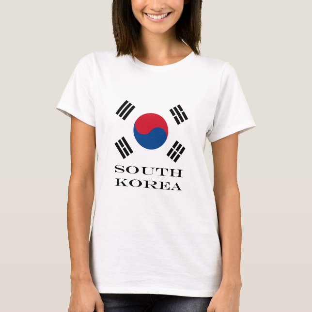 South Korea flag - Yin Yang T-Shirt (Front)