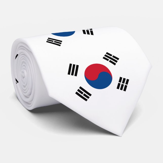 South Korea flag - Yin Yang Tie (Rolled)