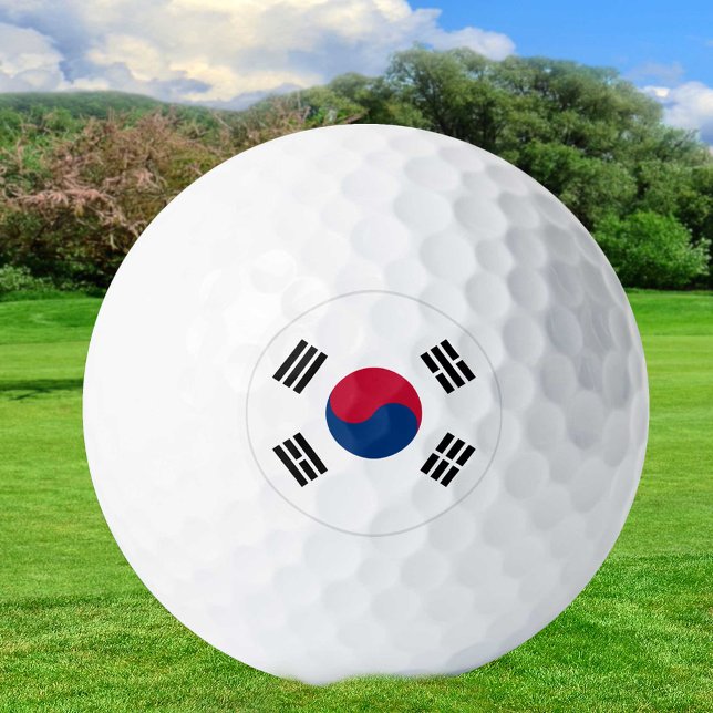 South Korea Golf Balls, Korean Flag patriots Golf Balls (Creator Uploaded)