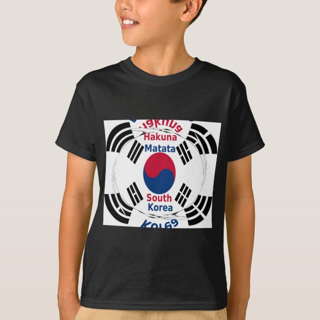  South Korea Hakuna Matata Art Print/Graphic T-Shirt (Front)