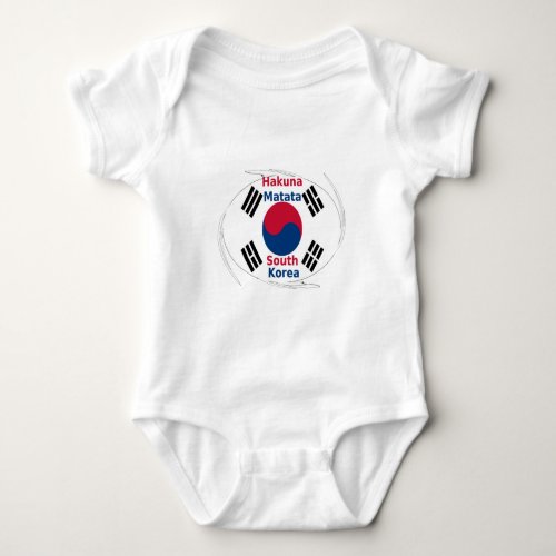 South Korea Hakuna Matata Baby Bodysuit