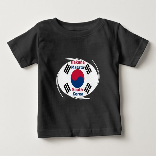 South Korea Hakuna Matata Baby T_Shirt
