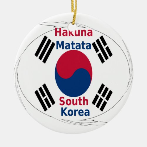 South Korea Hakuna Matata Ceramic Ornament