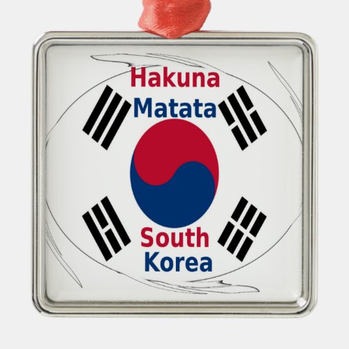 South Korea Hakuna Matata Metal Ornament