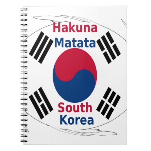South Korea Hakuna Matata Notebook