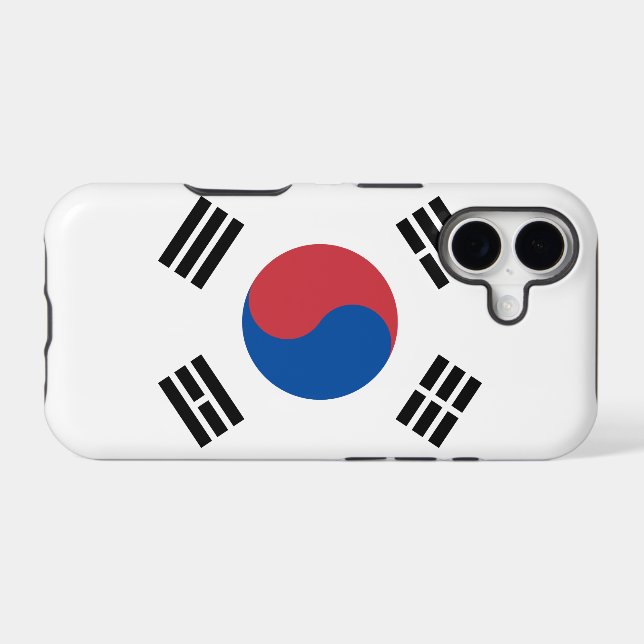 South Korea iPhone Case (Back Horizontal)