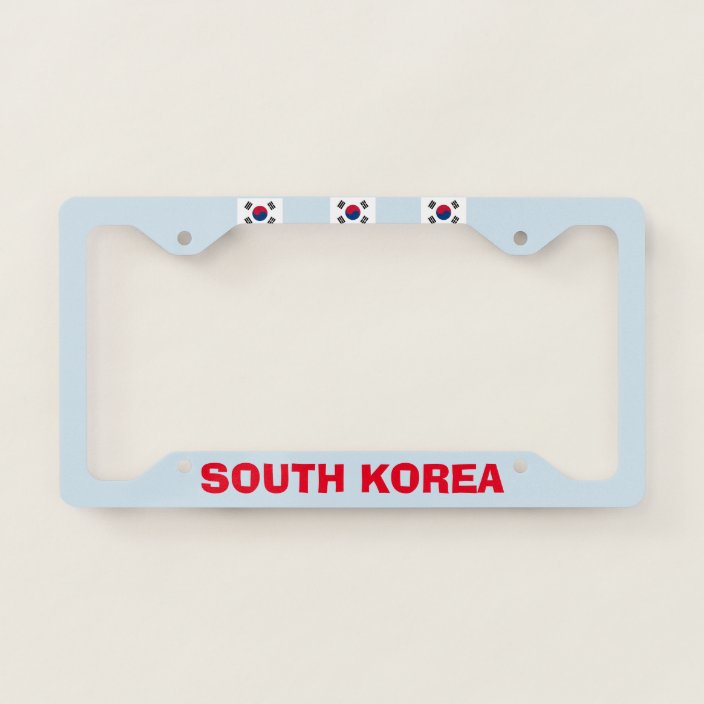 South Korea License Plate Frame