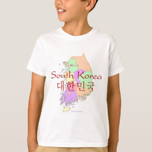 South Korea Map T-Shirt