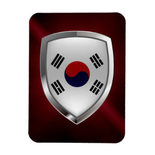 South Korea Metallic Emblem Magnet