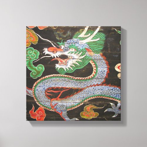 South Korea Namdaemun Sungnyemun Dragon Canvas Print