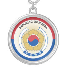 South Korea National Emblem Patriotic Round Shape
