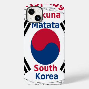 South Korea National Flag Colors Art Print/Graphic Case-Mate iPhone 14 Plus Case