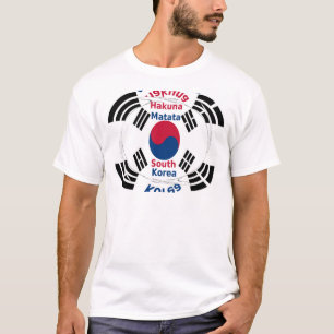 South Korea National Flag Colors Art Print/Graphic T-Shirt
