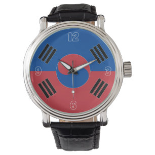 South Korea National Flag Elegant Patriotic Watch