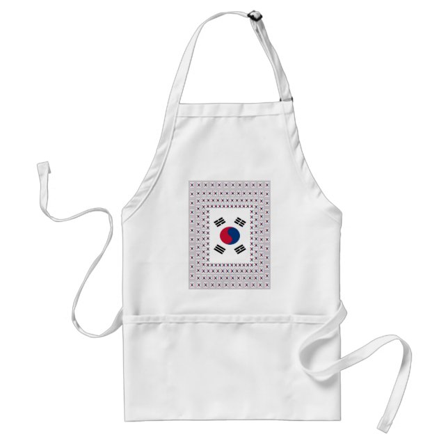 South Korea National Flag: Korean Taegeukgi Pride  Adult Apron (Front)