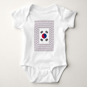 South Korea National Flag: Korean Taegeukgi Pride Baby Bodysuit
